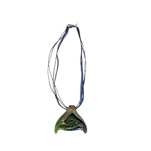 Green and Blue Pendant Necklace